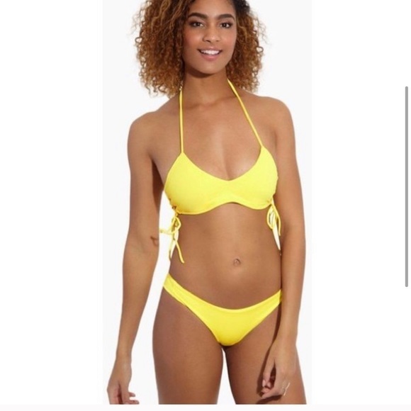 Peixoto SET Oria yellow bikini set top bottom Medium Small - Picture 1 of 10